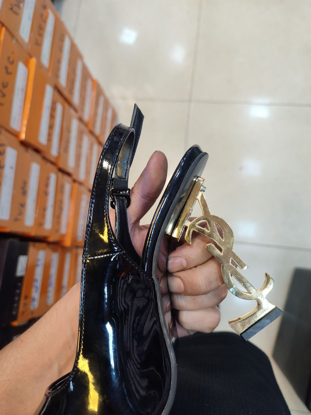 کفش مجلسی پشت باز پاشنه فلزی