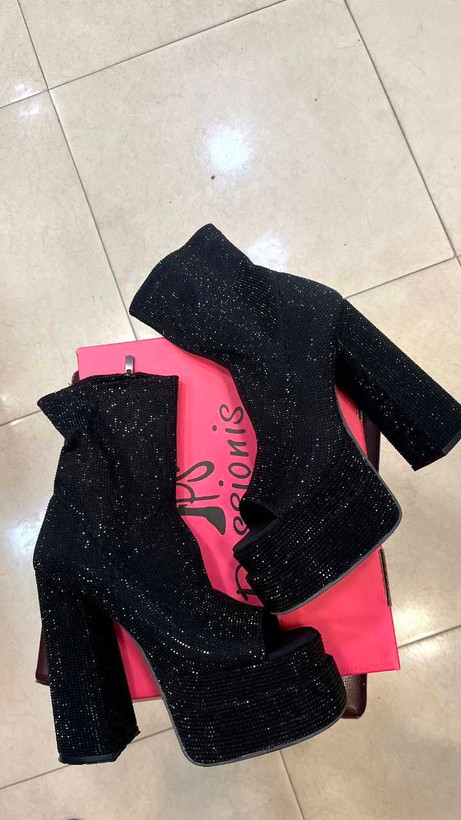 کفش مجلسی ساقدار نگینی