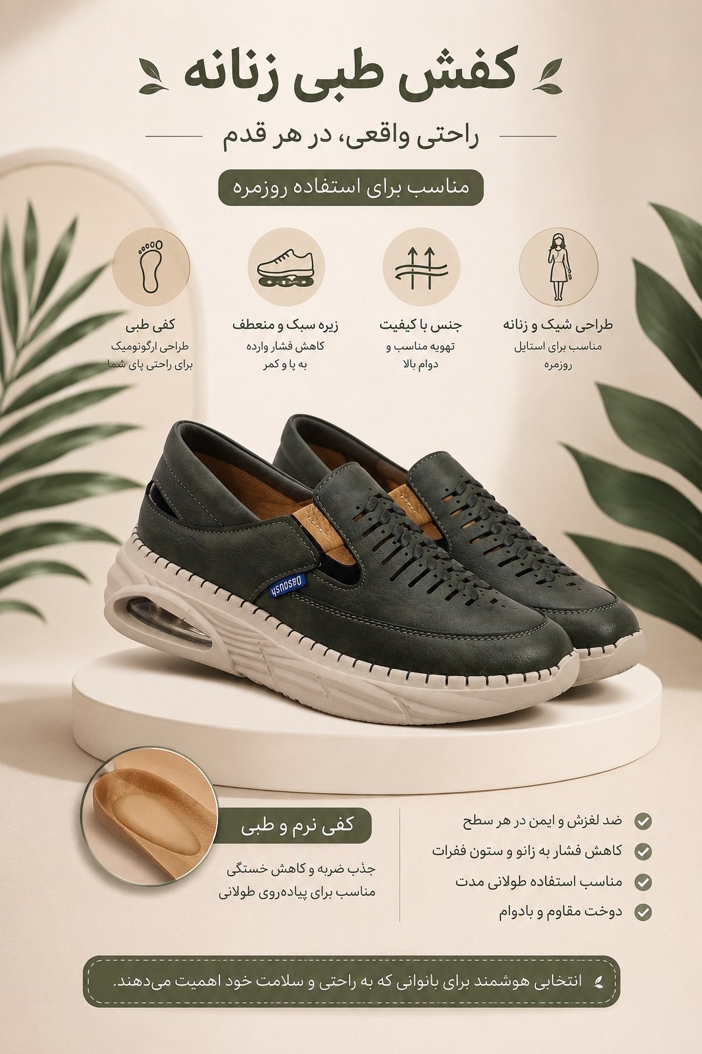 کفش طبی زنانه